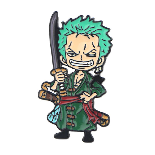 Japanese Anime Cool Cosplay Enamel Pins Cute Pins Zoro Badge Devil