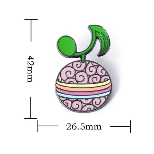 Anime ONE PIECE Devil Fruit Lapel Pins for Backpack Enamel Pin Men