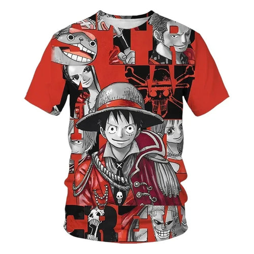 Luffy Gear 5 One Piece T-shirt Kids Boys Girls Clothes Children's