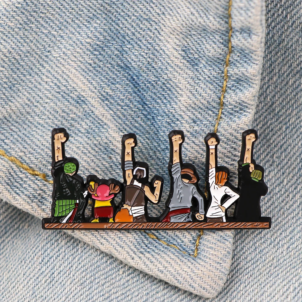 Japanese Anime Cool Cosplay Enamel Pins Cute Pins Zoro Badge Devil