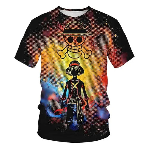 Luffy Gear 5 One Piece T-shirt Kids Boys Girls Clothes Children's