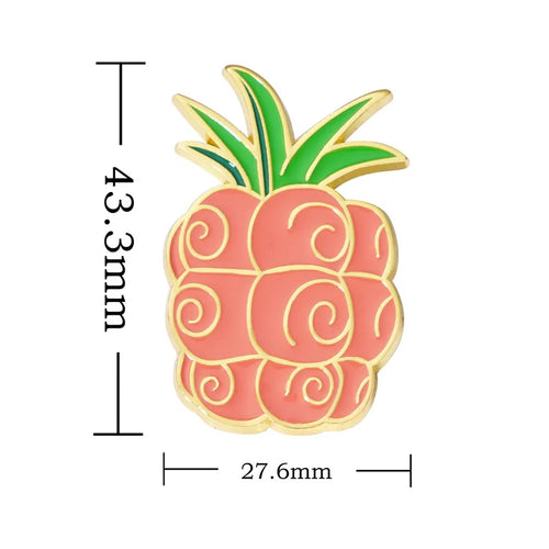 Anime ONE PIECE Devil Fruit Lapel Pins for Backpack Enamel Pin Men