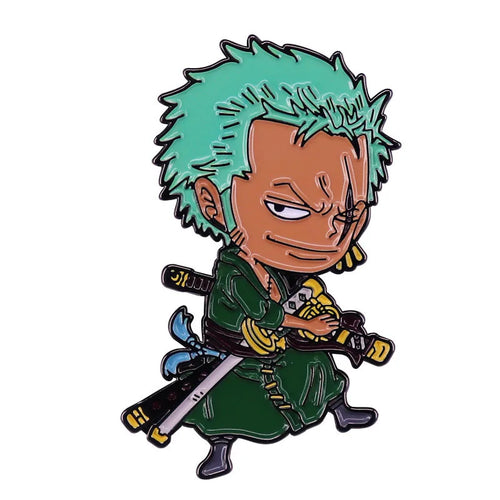 Japanese Anime Cool Cosplay Enamel Pins Cute Pins Zoro Badge Devil