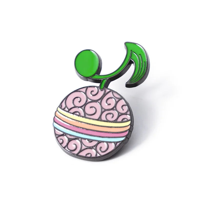 Anime ONE PIECE Devil Fruit Lapel Pins for Backpack Enamel Pin Men